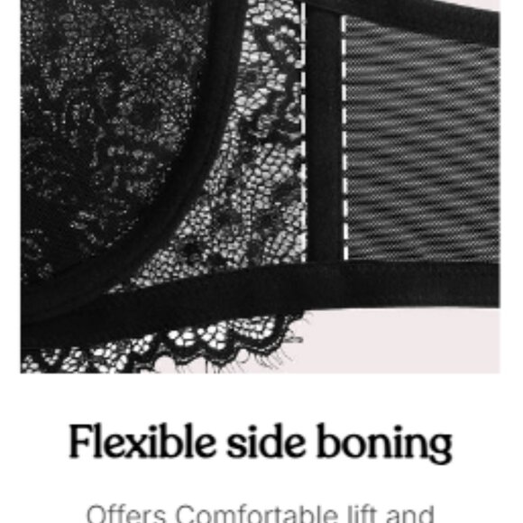 HSIA Bra 38DD Purple Lace Sheer Back Closure Underwire - Picture 10 of 14